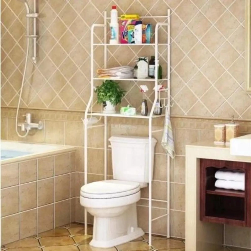 ORGANIZADOR DE BAÑO ARMABLE 3 NIVELES PARA INODORO - 2