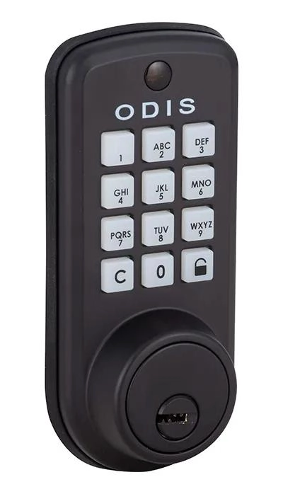 CERROJO DIGITAL NEGRO CON SISTEMA DE SEGURIDAD AVANZADO - 1