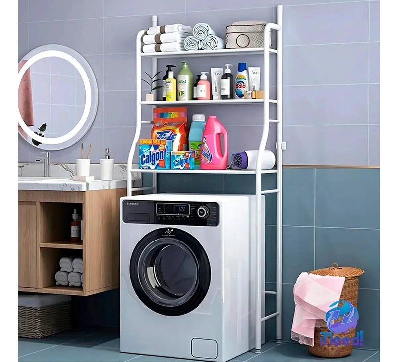 ORGANIZADOR METALICO PARA LAVADORA Y BAÑO 3 NIVELES - 2