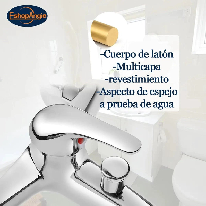 LLAVE MONOMANDO PARA TINA Y DUCHA CROMADA - 4
