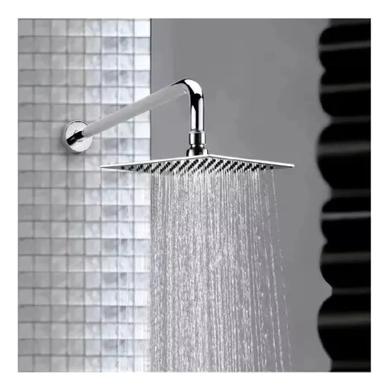 BRAZO DE DUCHA 40CM Y PLATO DE DUCHA 25CM ACERO INOX - 2