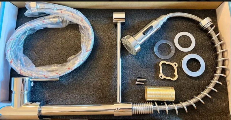 LLAVE MONOMANDO EXTENSIBLE PARA LAVAPLATOS CROMADA - 2