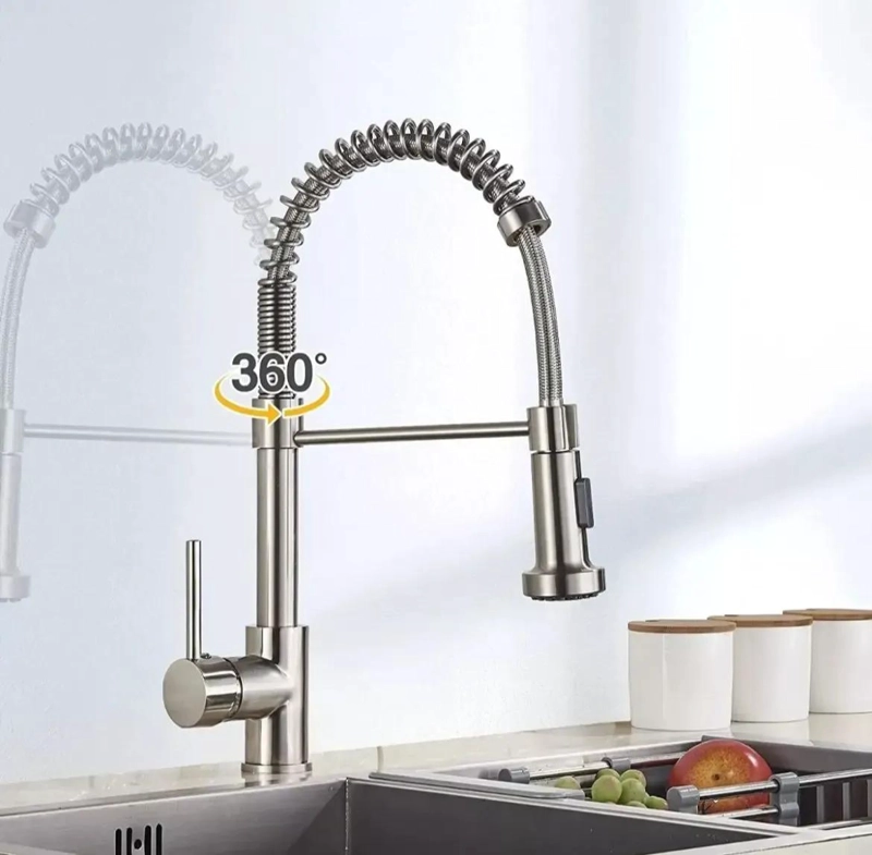 LLAVE MONOMANDO EXTENSIBLE PARA LAVAPLATOS CROMADA - 3