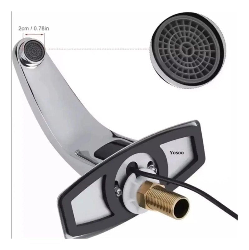 LLAVE DE LAVAMANOS CON SENSOR INFRARROJO MODERNA - 4