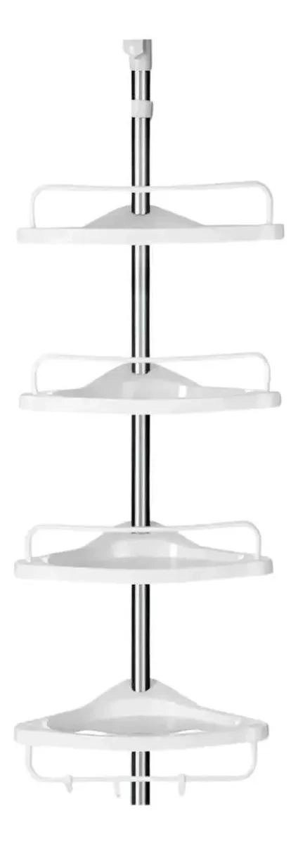 ORGANIZADOR ESQUINERO AJUSTABLE PARA BAÑO 4 PISOS - 2