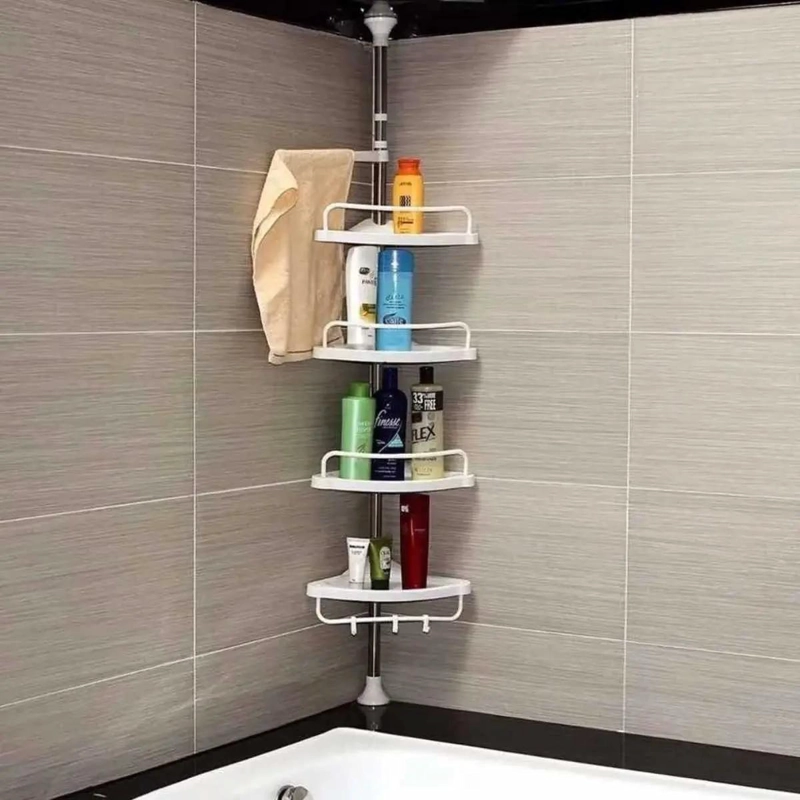 ORGANIZADOR ESQUINERO AJUSTABLE PARA BAÑO 4 PISOS - 5