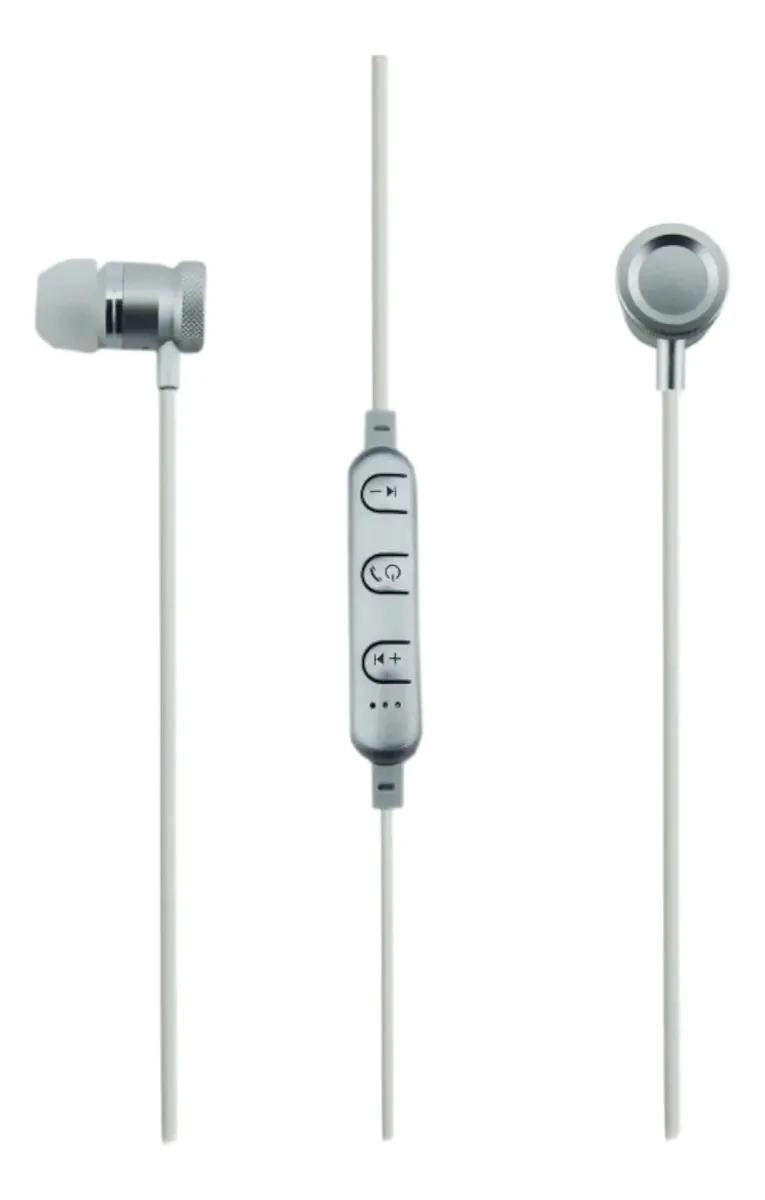 AUDIFONO BLUETOOTH DEPORTIVO COLOR PLATA - 1