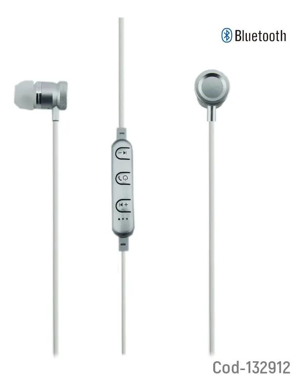 AUDIFONO BLUETOOTH DEPORTIVO COLOR PLATA - 2
