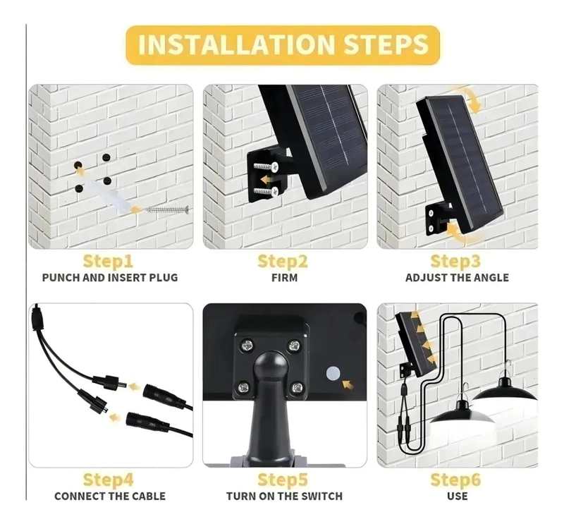 LUZ COLGANTE SOLAR PARA EXTERIORES E INTERIORES CON MANDO - 4