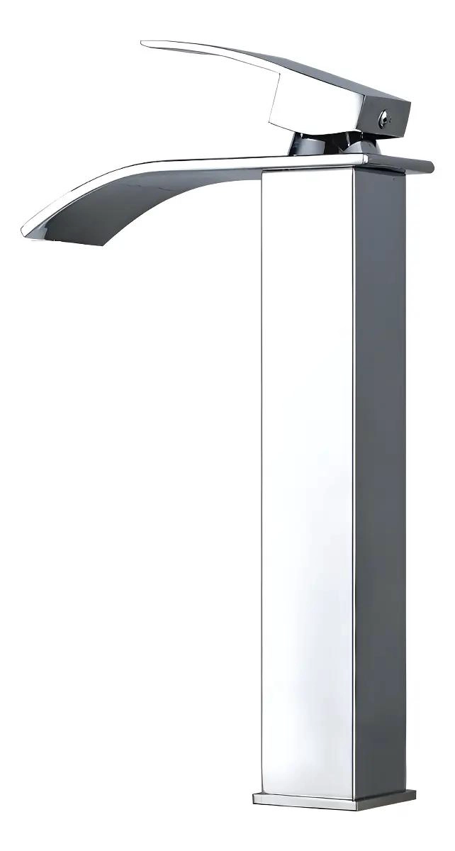 LLAVE MONOCOMANDO CASCADA CROMADA PARA LAVABO - 1