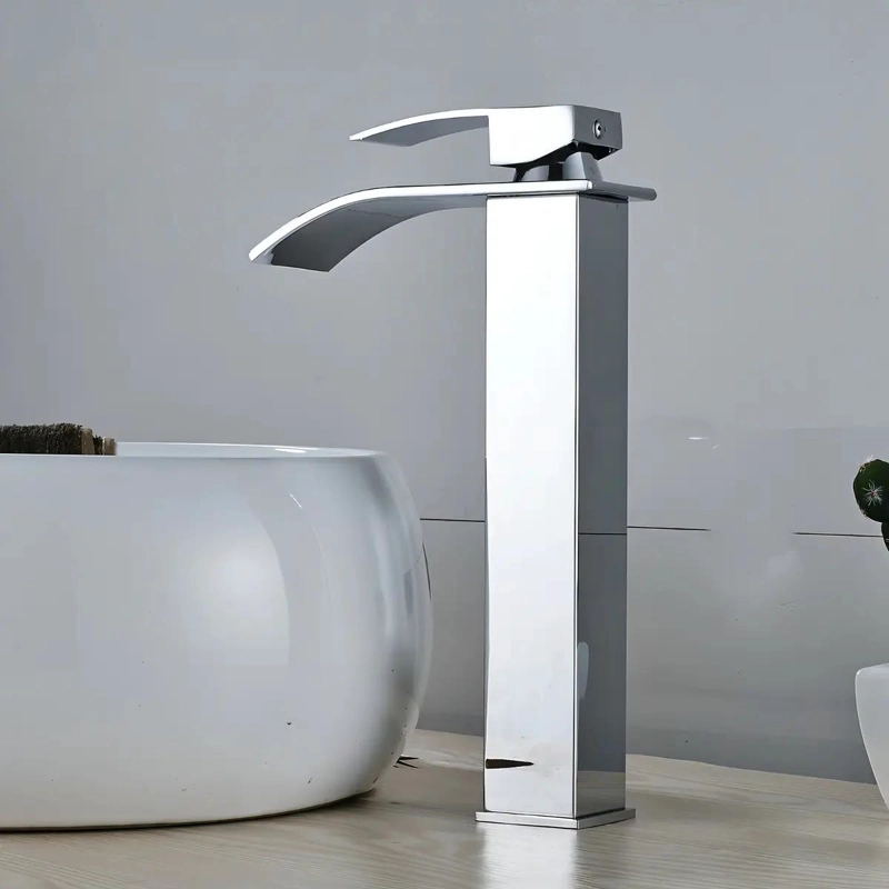 LLAVE MONOCOMANDO CASCADA CROMADA PARA LAVABO - 2