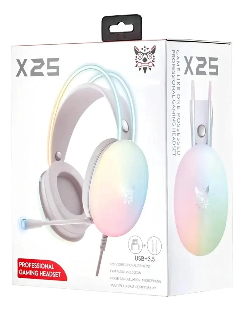AUDIFONOS GAMER ONIKUMA X25 CON MICROFONO Y RGB - 5