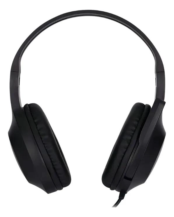AUDIFONOS OVER-EAR CON MICROFONO FLEXIBLE NEGRO - 1