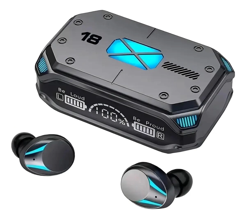 AUDIFONOS INALAMBRICOS BLUETOOTH 5.0 M41 COLOR NEGRO - 1