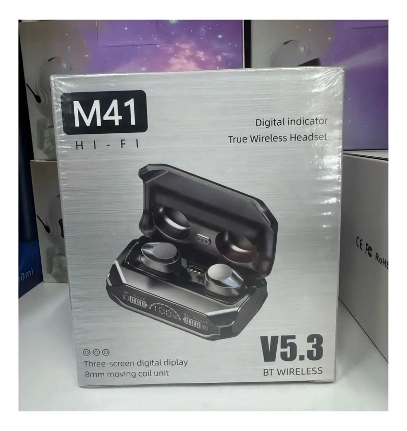 AUDIFONOS INALAMBRICOS BLUETOOTH 5.0 M41 COLOR NEGRO - 2