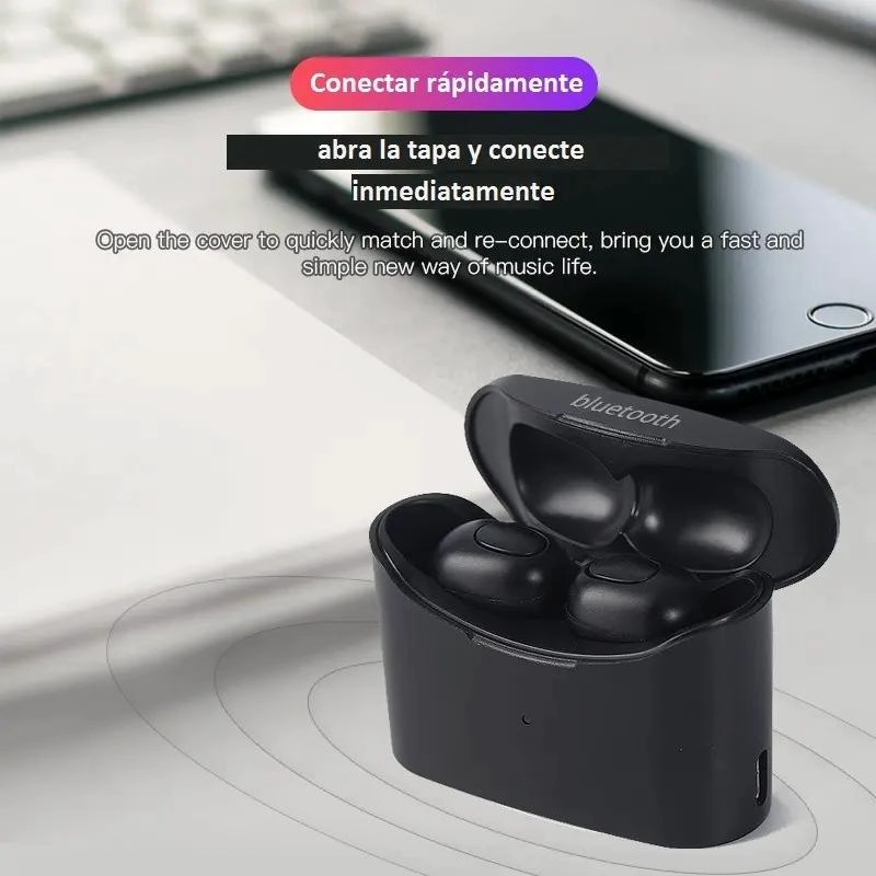 AUDIFONOS BLUETOOTH TWS CON MANOS LIBRES Y MICROFONO - 5