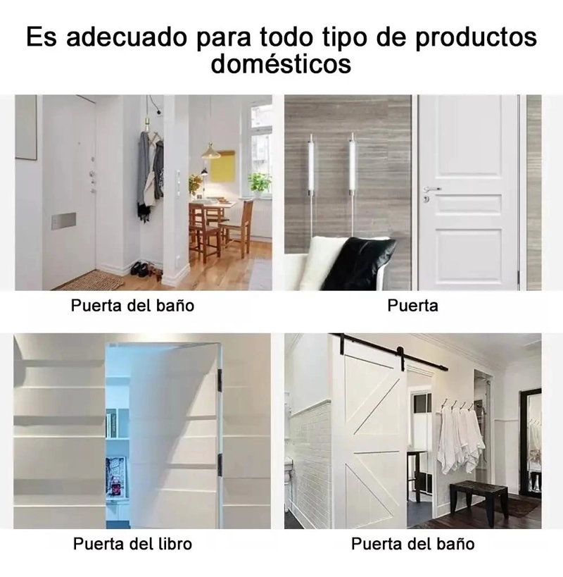 JUEGO DE 4 CERRADURAS PARA PUERTAS DE BAÑO Y GABINETE - 5