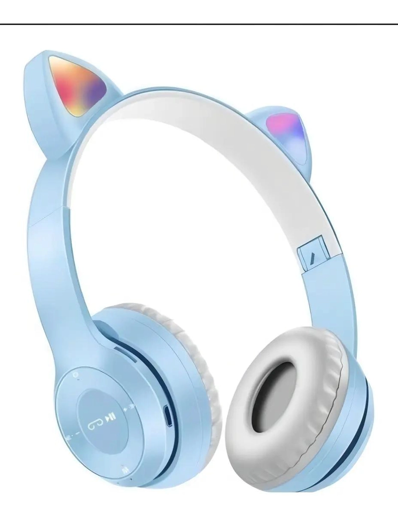 AURICULARES GAMER INALAMBRICOS CON LUZ LED NEGRA - 4