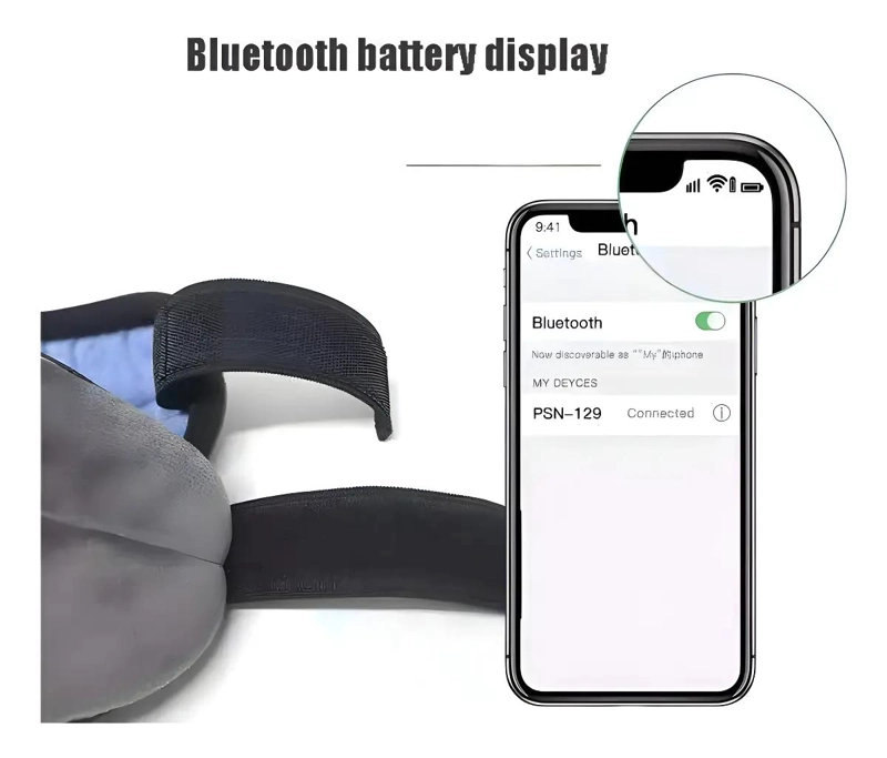 ANTIFAZ AURICULARES BLUETOOTH PARA DORMIR GRIS - 5