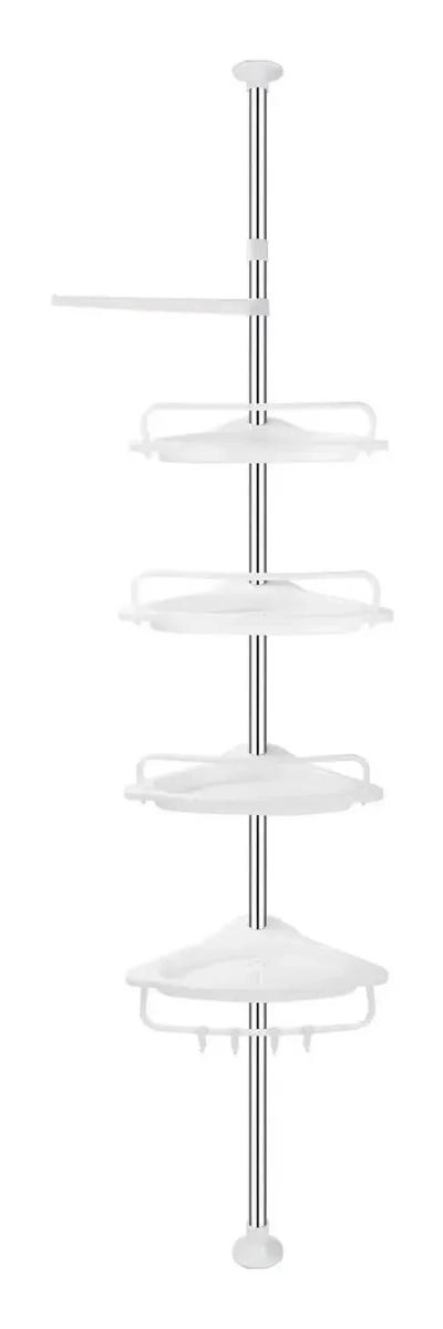 ESTANTE ESQUINERO PARA BAÑO CON 4 REPISAS - 1