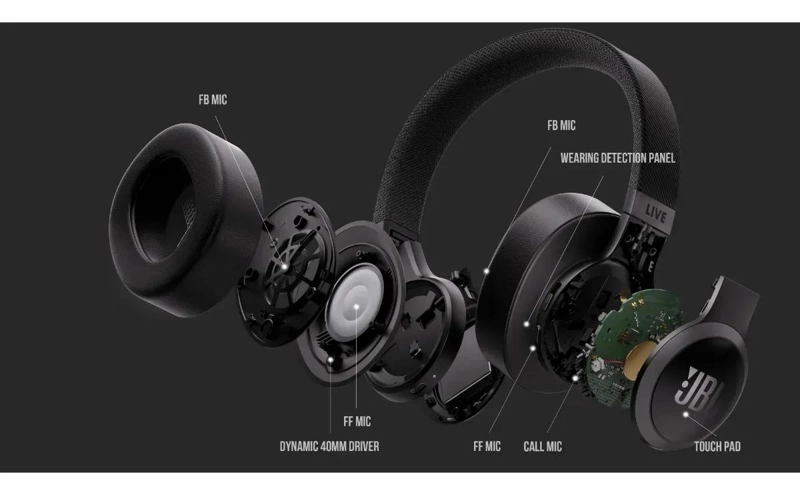 AUDIFONOS BLUETOOTH CON CANCELACION DE RUIDO NEGRO - 4