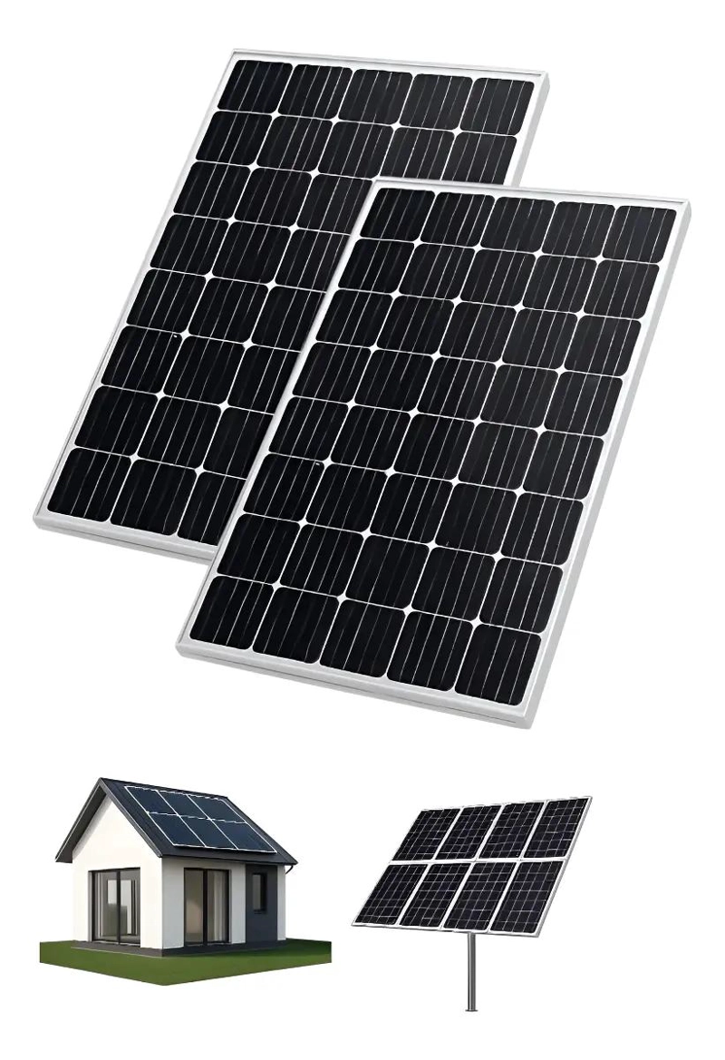 PANEL SOLAR MONOCRISTALINO 50W AZUL MARINO PACK 2 - 1