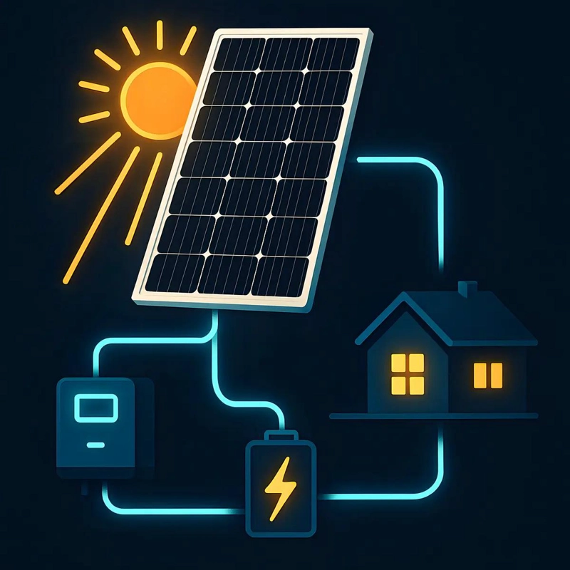 PANEL SOLAR MONOCRISTALINO 50W AZUL MARINO PACK 2 - 5