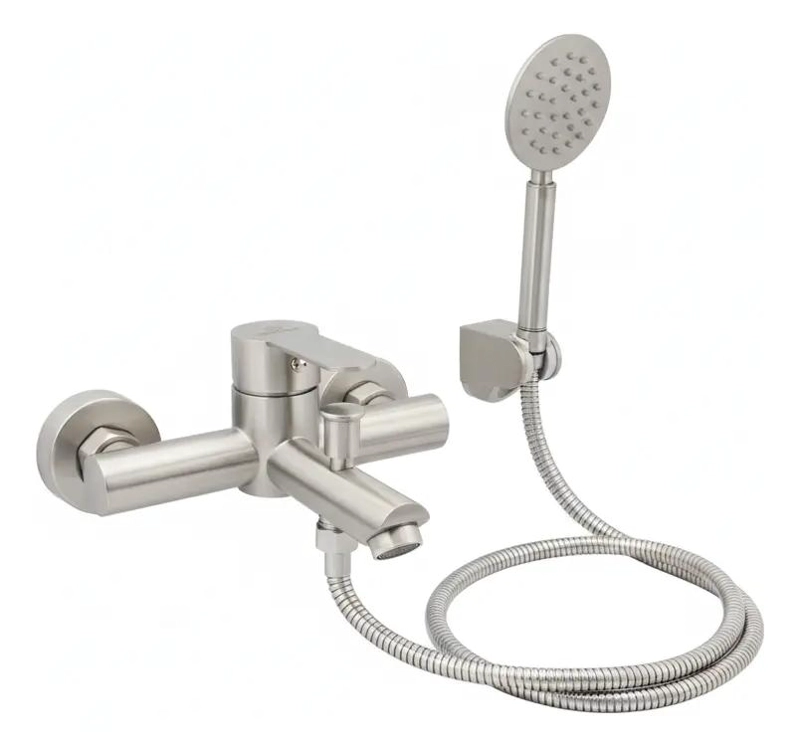 LLAVE MONOMANDO PARA TINA Y DUCHA ACERO INOXIDABLE - 2