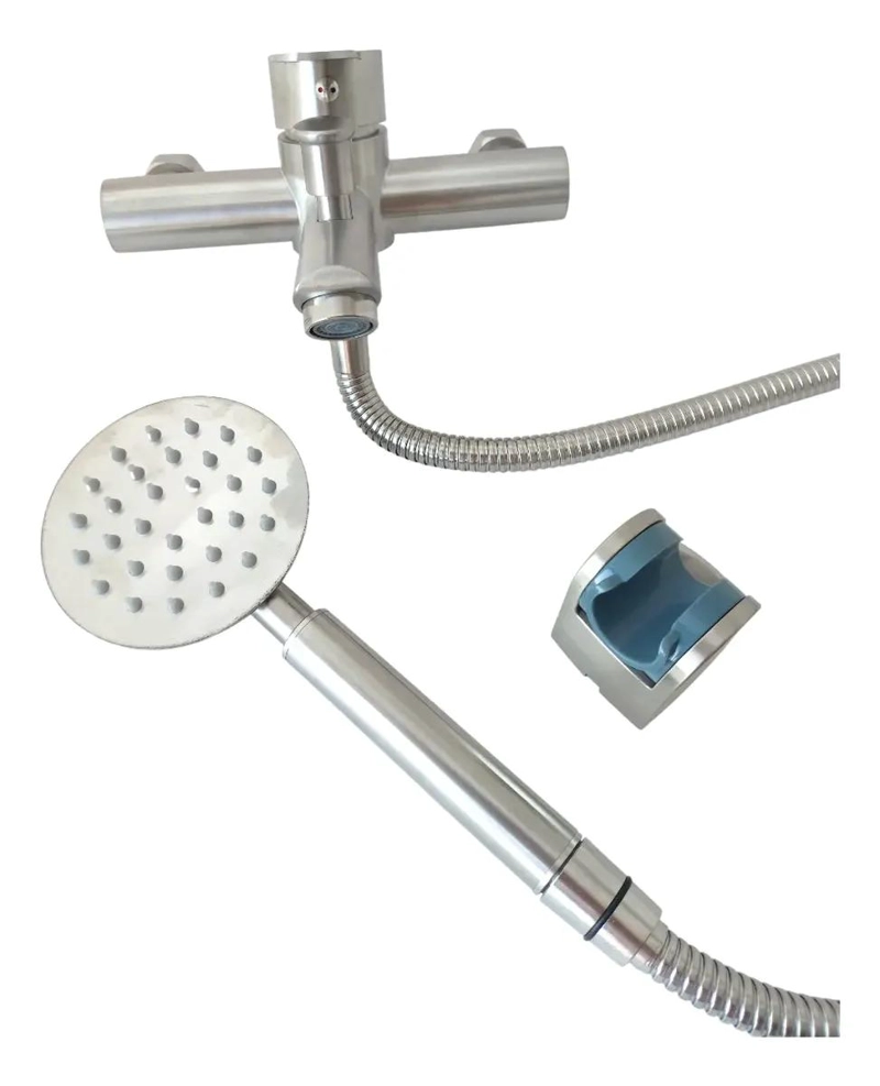 LLAVE MONOMANDO PARA TINA Y DUCHA ACERO INOXIDABLE - 5