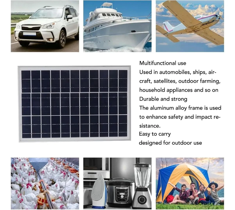 PANEL SOLAR FOTOVOLTAICO 50W 12V 700X540X30MM - 5