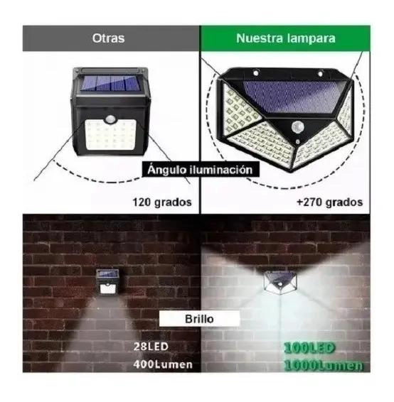 PACK 6 FOCOS SOLARES PARA EXTERIOR CON PANEL SOLAR - 4