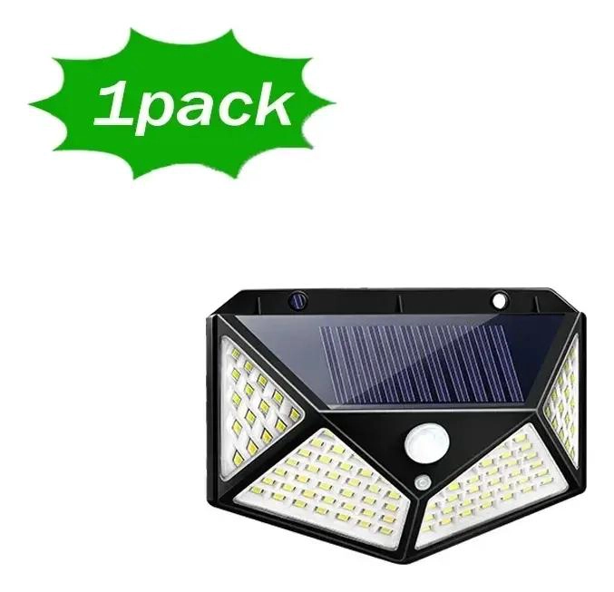 PACK 8 FOCOS SOLARES 100 LED CON SENSOR DE MOVIMIENTO - 3