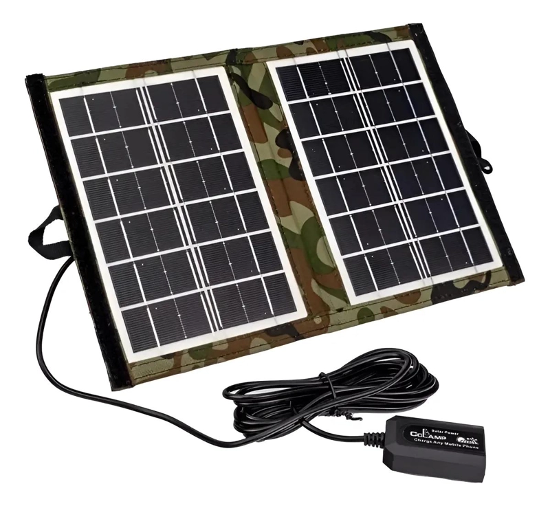 PANEL SOLAR PORTATIL USB 6V 7W PARA CARGA - 1
