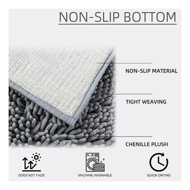 ALFOMBRA DE BAÑO MICROFIBRA ANTIDESLIZANTE 40X60CM - 5