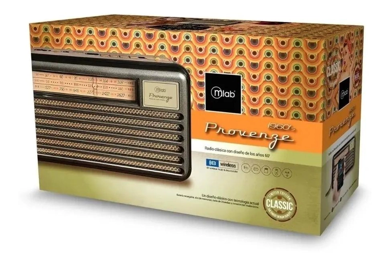 RADIO RETRO VINTAGE AM FM BLUETOOTH USB SOLAR - 2