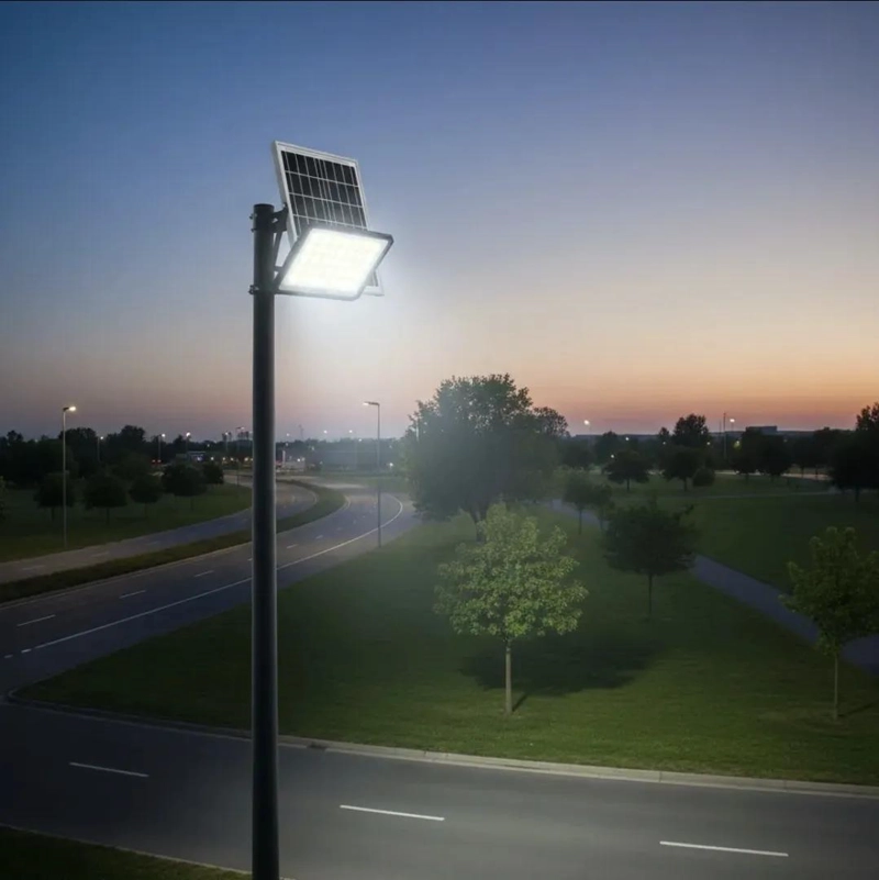 FOCO SOLAR LED FIJO EXTERIOR 5000W CON PANEL SOLAR - 5