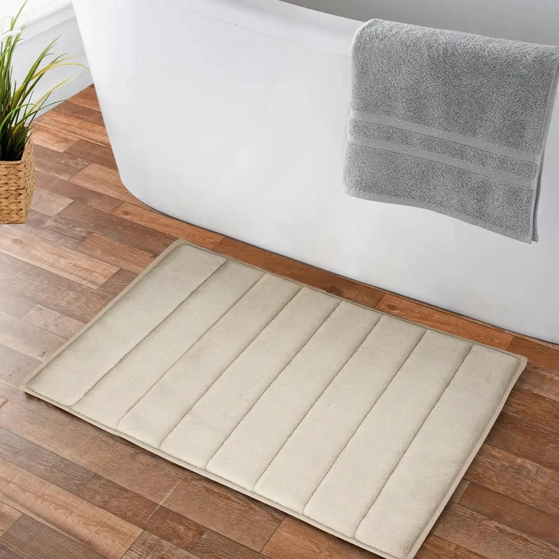 ALFOMBRA DE BAÑO CORALINA ULTRA SUAVE 40X60 CM MARFIL - 1