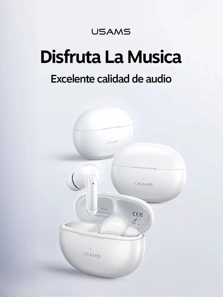 AUDIFONOS BLUETOOTH INALAMBRICOS IN EAR USAMS XD18 - 2