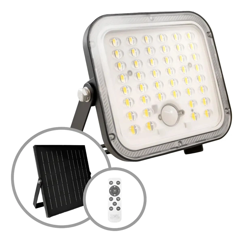 PROYECTOR LED 50W CON PANEL SOLAR Y SENSOR - 1