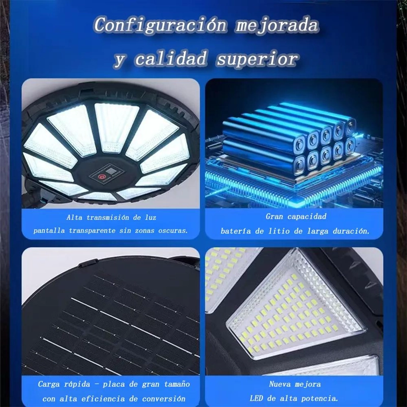 FOCO SOLAR LED 400W PARA EXTERIOR CON SENSOR IP65 - 3