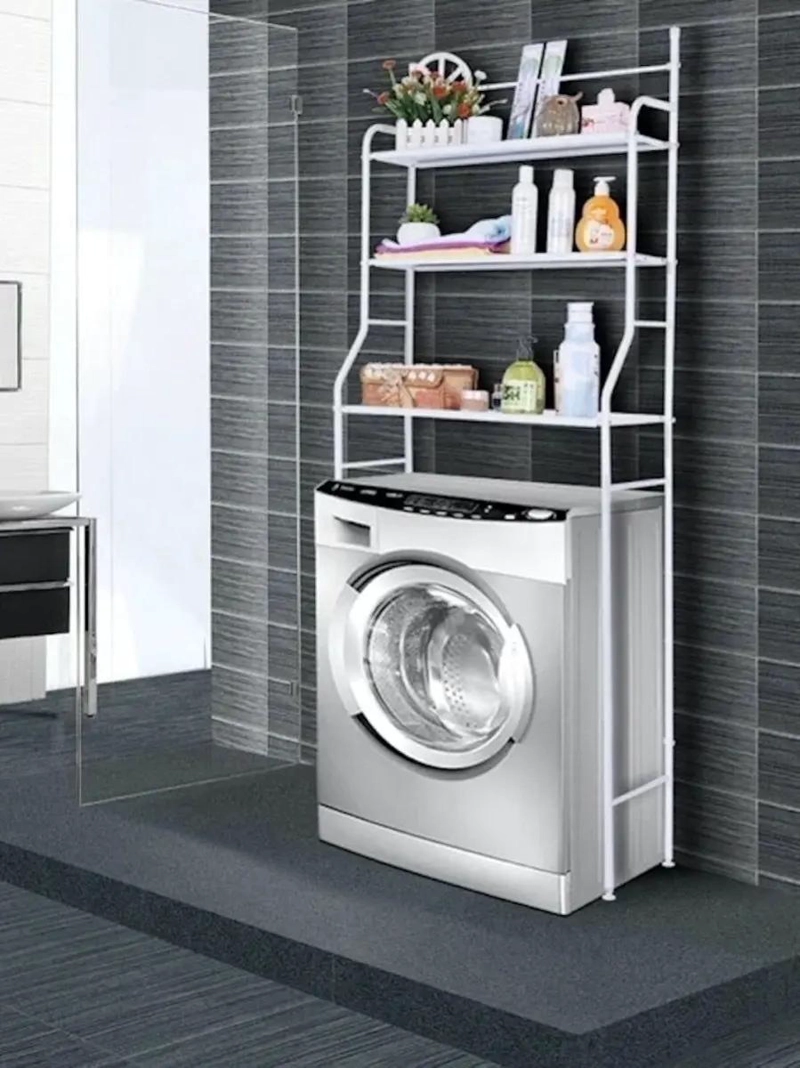 ORGANIZADOR METALICO PARA LAVADORA Y BAÑO 3 NIVELES - 3