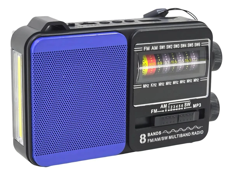 RADIO PORTATIL SOLAR RECARGABLE 8 BANDAS AM/FM - 2