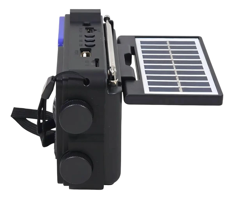 RADIO PORTATIL SOLAR RECARGABLE 8 BANDAS AM/FM - 4
