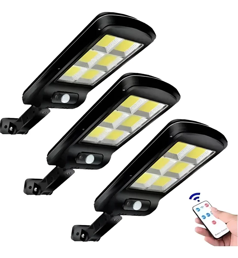PACK 3 FOCOS SOLARES LED CON SENSOR DE MOVIMIENTO - 1