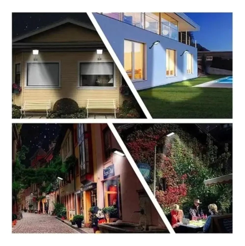 PACK 3 FOCOS SOLARES LED CON SENSOR DE MOVIMIENTO - 3