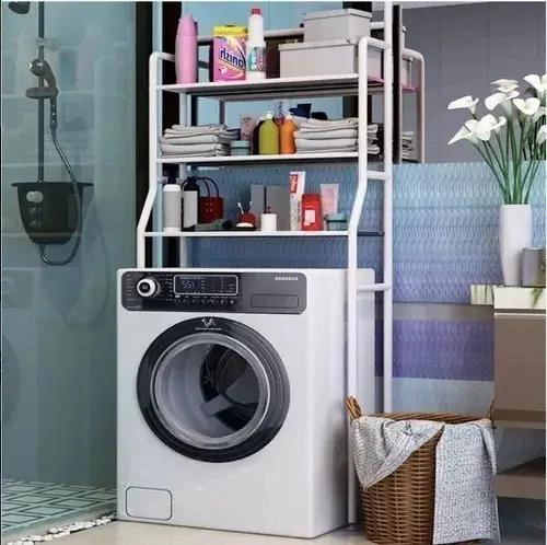 ORGANIZADOR METALICO PARA LAVADORA Y BAÑO 3 NIVELES - 3