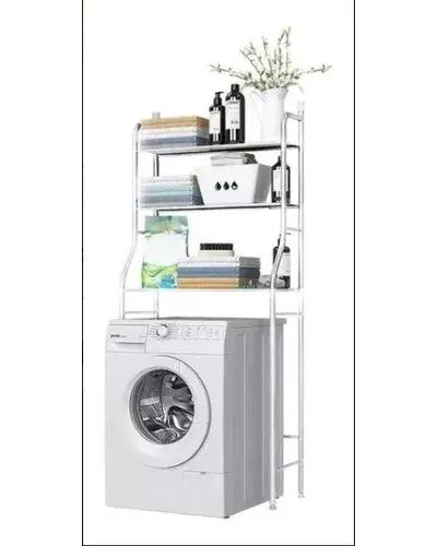 ORGANIZADOR METALICO PARA LAVADORA Y BAÑO 3 NIVELES - 5