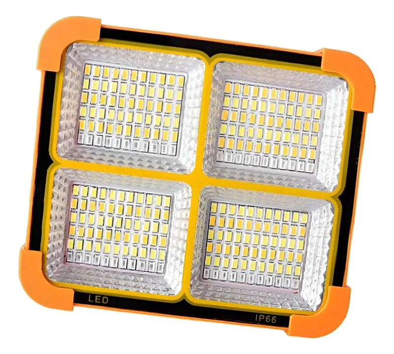 LUZ LED SOLAR RECARGABLE 1000W BALIZA IP66 EXTERIOR - 1