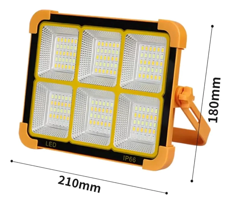 LUZ LED SOLAR RECARGABLE 1000W BALIZA IP66 EXTERIOR - 3