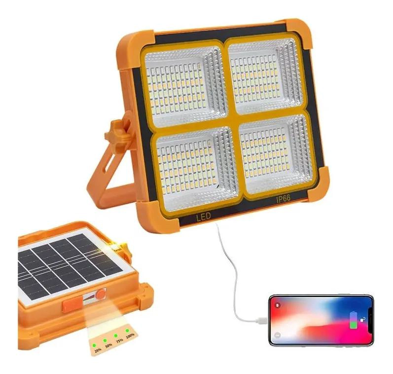 LUZ LED SOLAR RECARGABLE 1000W BALIZA IP66 EXTERIOR - 4